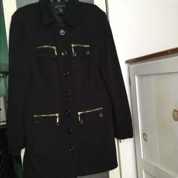 Inc LP jacket black gold details - Picture 3 of 10